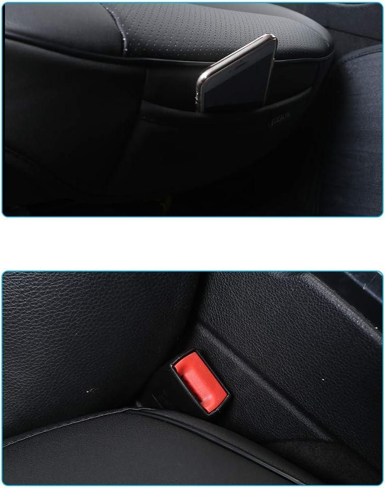 Ultra-Luxury PU Leather Car Seat Protection Cover Car Seat Cover for Most Four-Door Sedan&SUV,Single Seat Cover Without Backrest 1PCS (W 20.8× D 21× T 0.2inch) (3D-Beige)