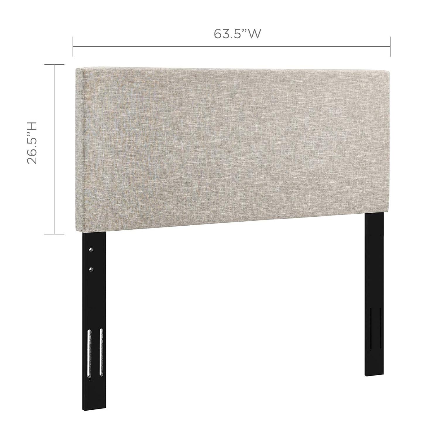 Modway Carson Carrington Stryn Upholstered Linen Fabric Headboard