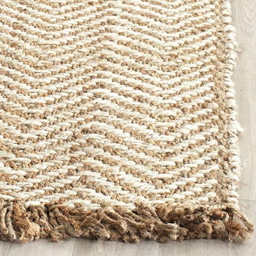 Natural Fiber NF458 Hand Woven Indoor Area Rug - Bleach/Natural - 8'x10' - Safavieh.
