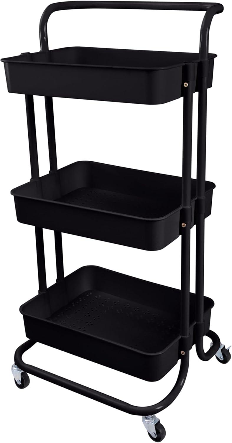 Organize It All 3 Tier Rolling Basket Cart