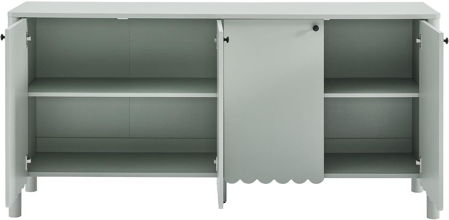 Modway Emmeline 66" 4-Door Scalloped Sideboard Cabinet