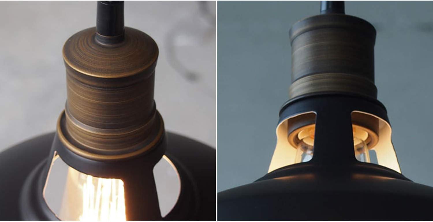 Industrial Plug-in Barn Pendant Light Black Farmhouse with On/Off Switch Pendant
