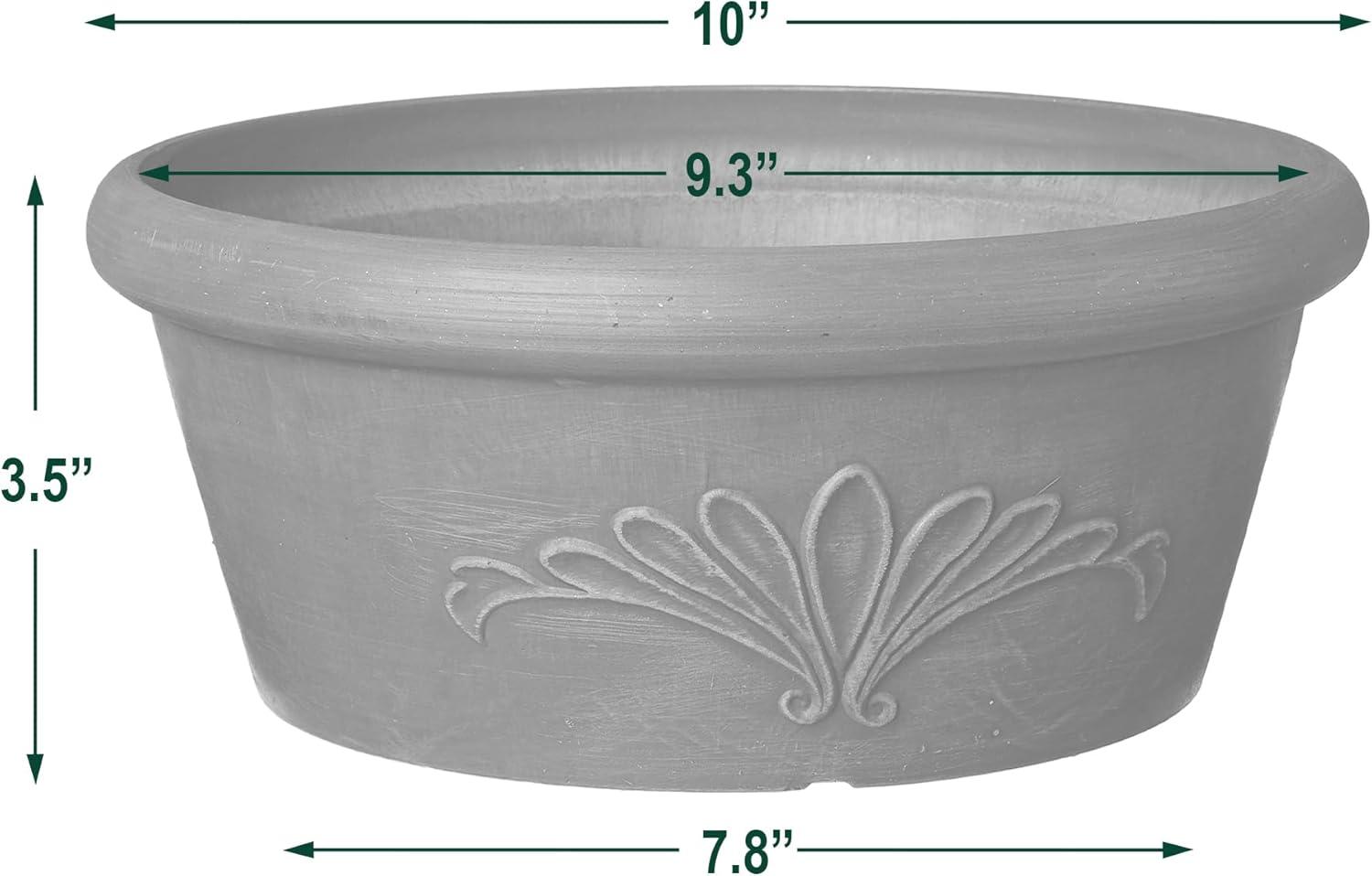 Arcadia Garden Products 10x3.5" PSW Bulb Pan, Taupe