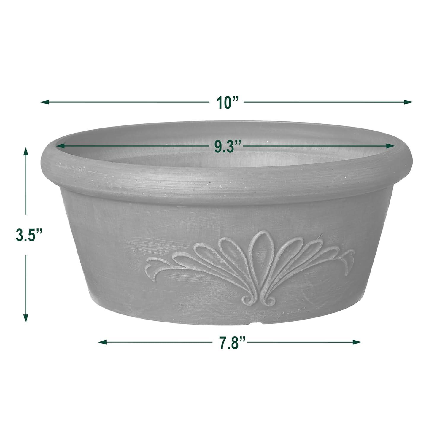 Arcadia Garden Products 10x3.5" PSW Bulb Pan, Taupe