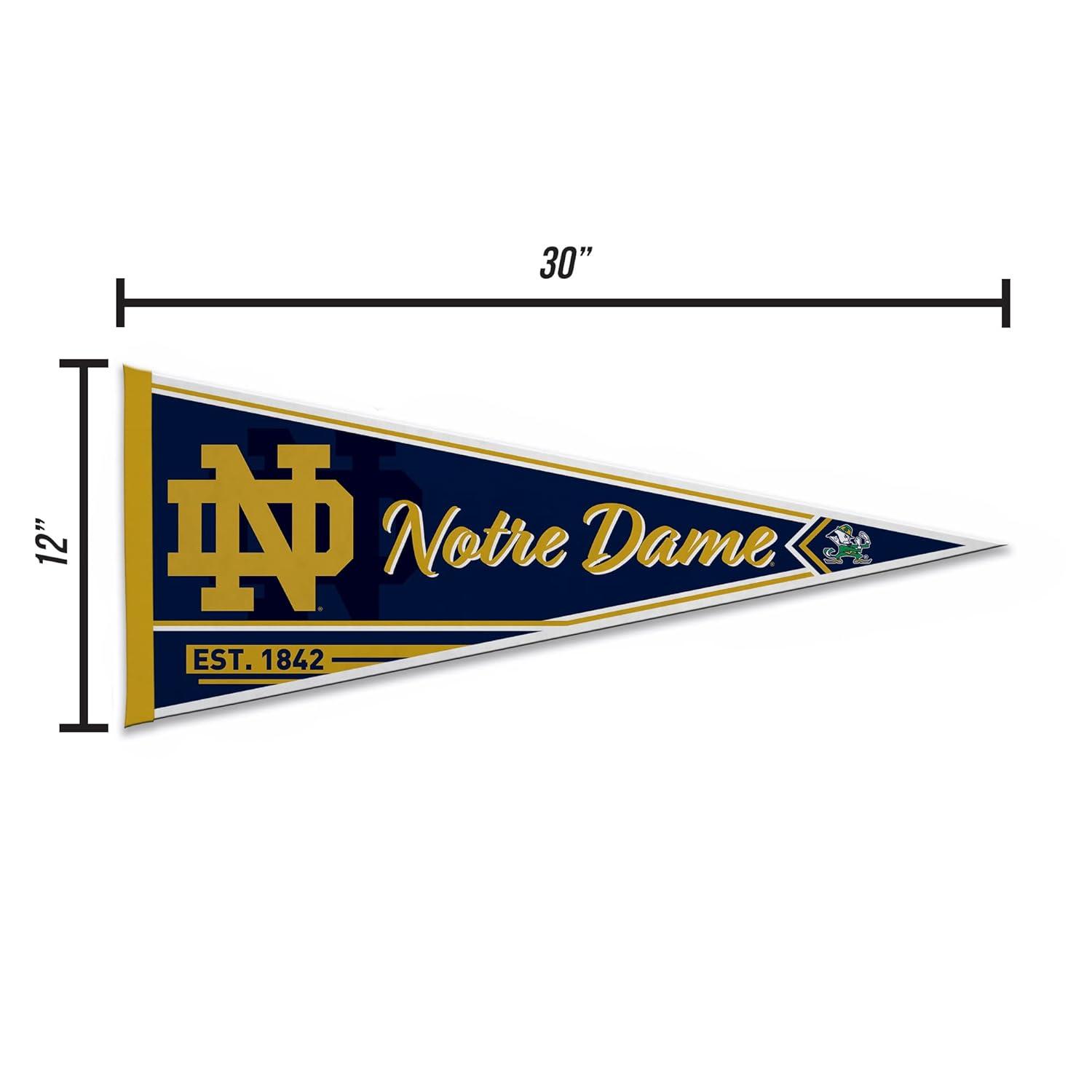 Notre Dame Fighting Irish Blue and Gold Felt Pennant