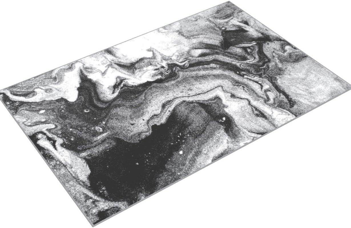 Nuloom Remona Abstract 7x9 Indoor Area Rug for Living Room Bedroom Dining Room Kitchen, Grey/Ivory
