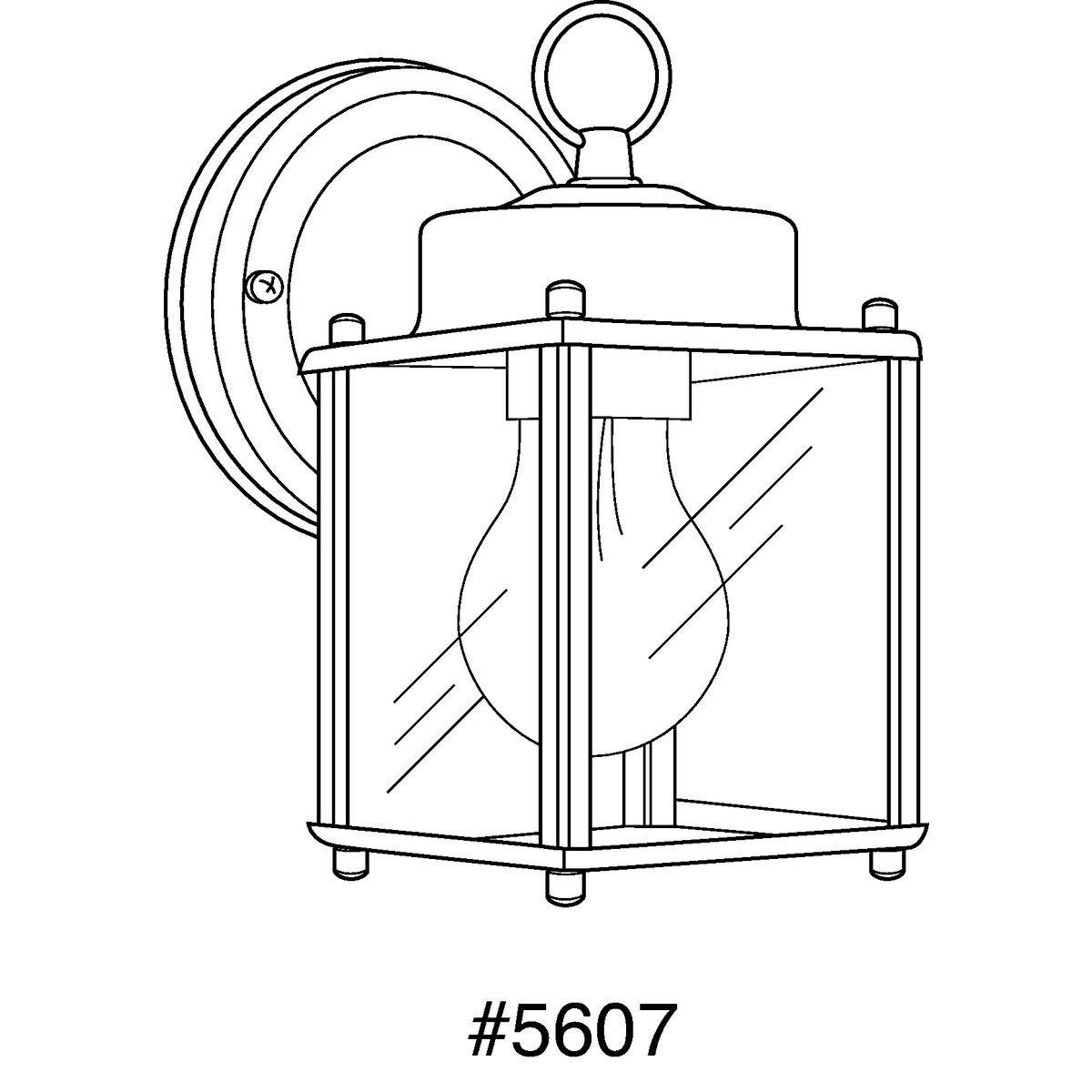 Progress Lighting, Flat Coach Lantern, 1-Light Wall Light, Black Porcelain, Clear Glass Shade
