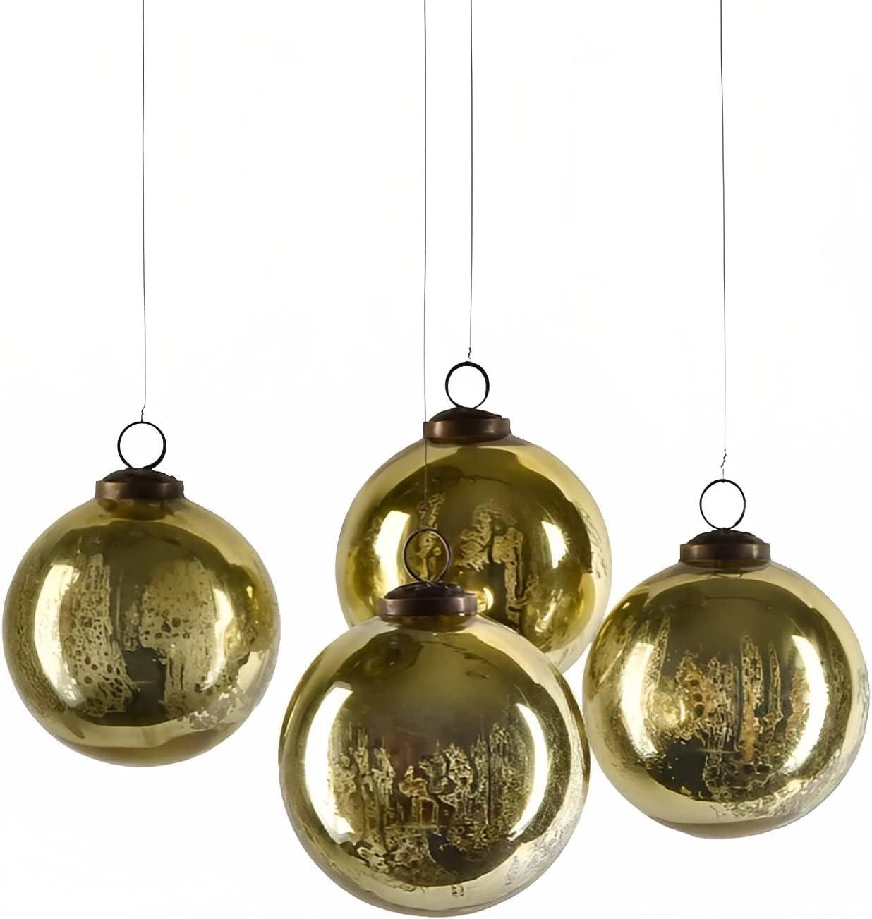 Glass Ball Ornament (Set of 4)
