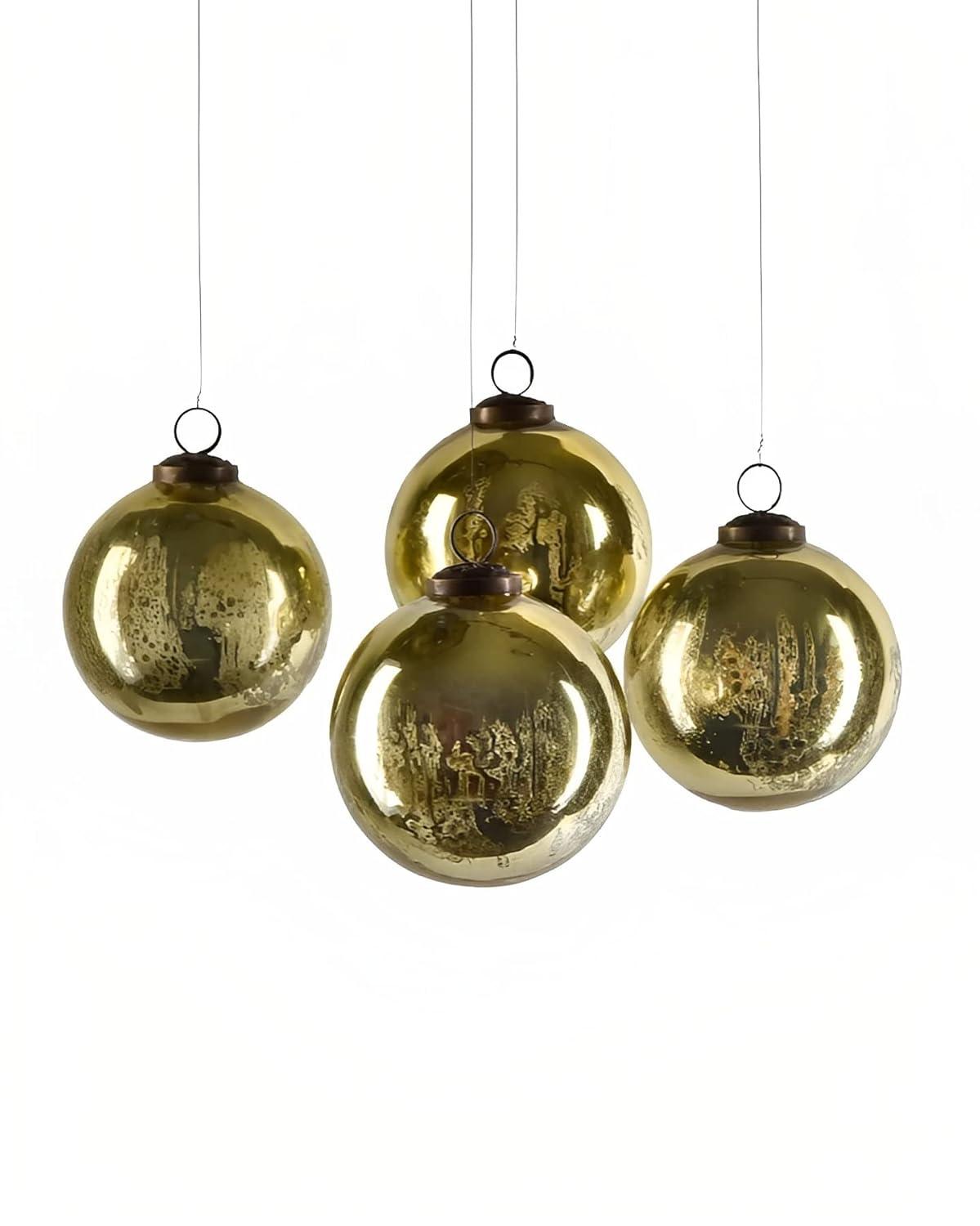 Glass Ball Ornament (Set of 4)