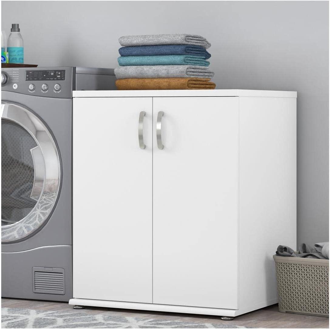 Bush Business Furniture Universal Laundry Room Storage Cabinet with Doors and Shelves