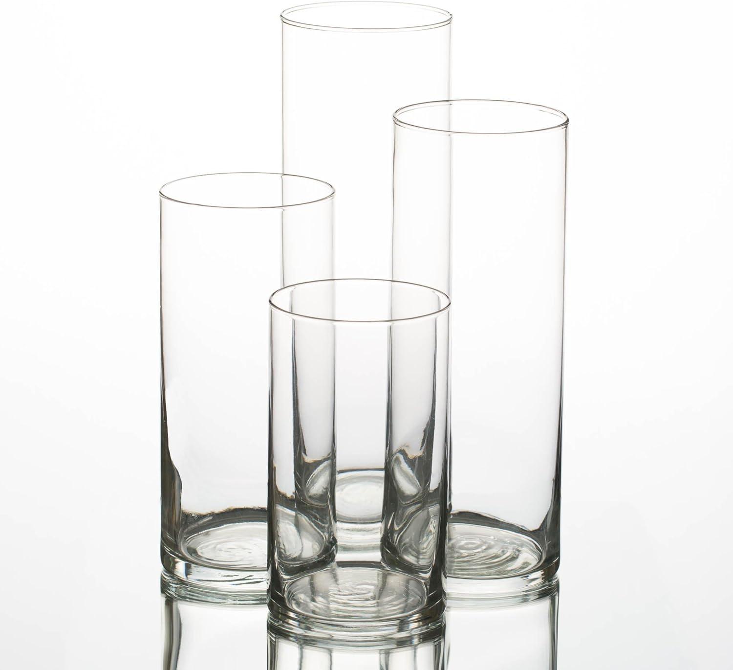 Richland Pillar White Candles & Eastland Cylinder Holders Set of 48