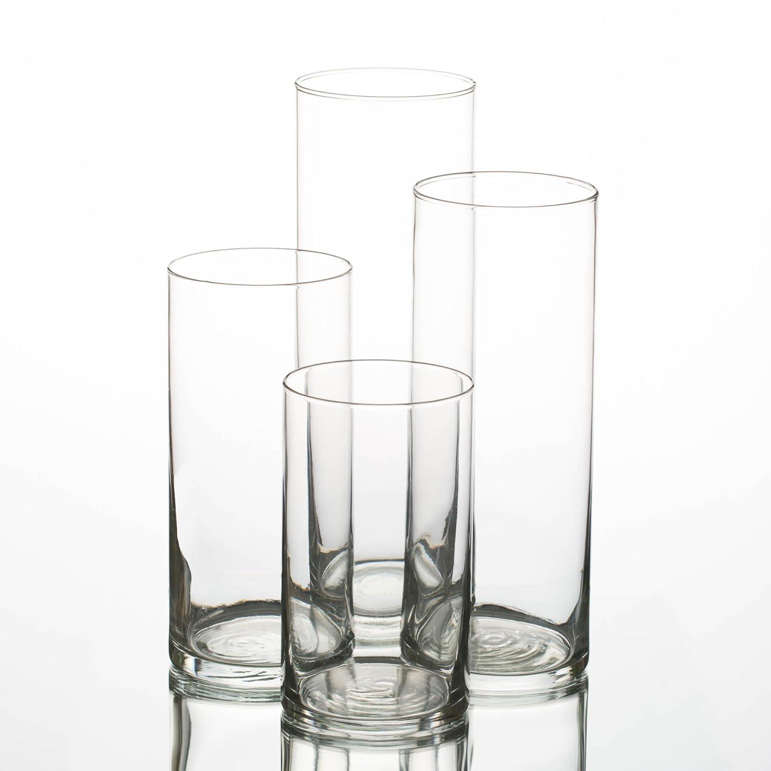 Richland Pillar White Candles & Eastland Cylinder Holders Set of 48