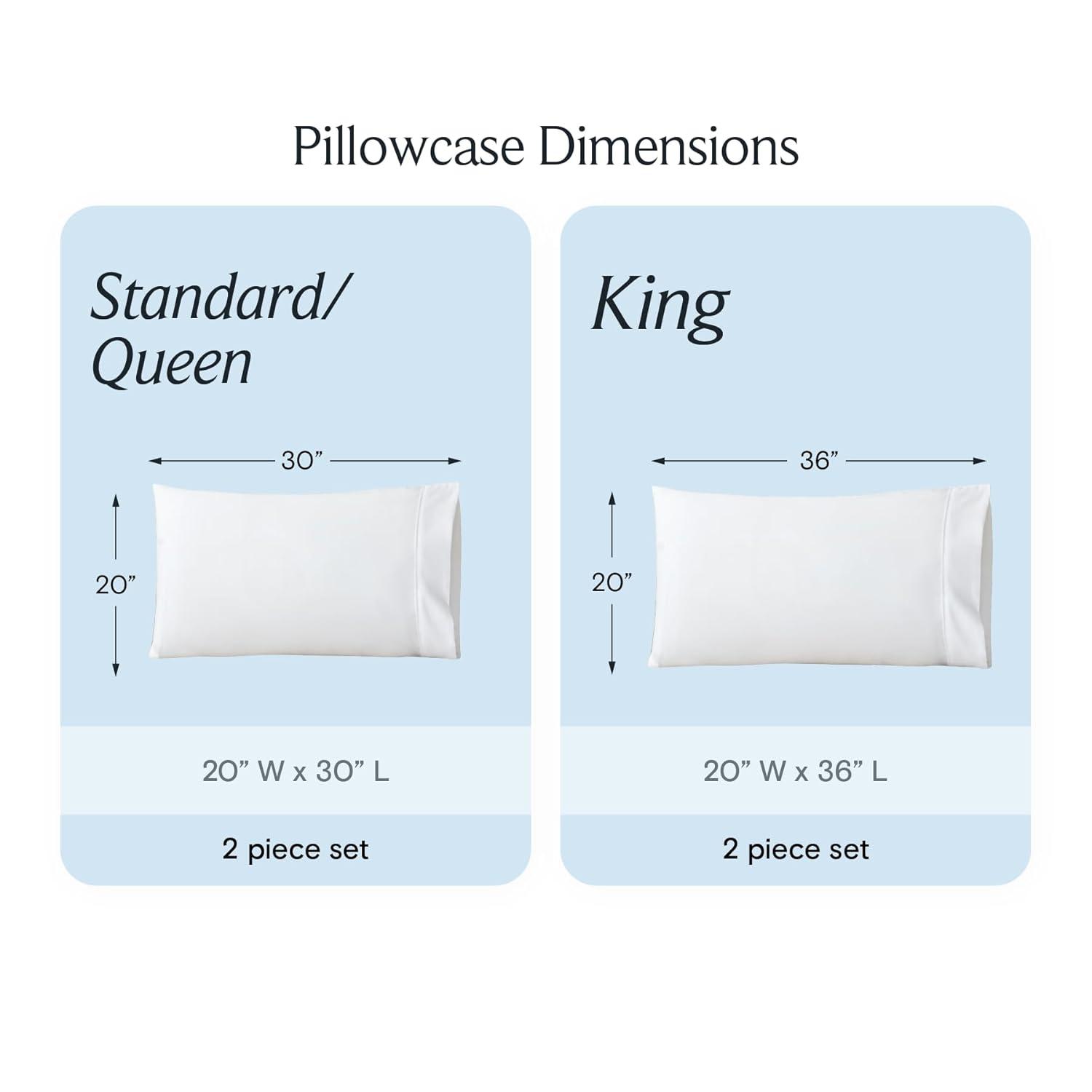 LuxClub 2 PC Tree Moss Green Queen Performance Microfiber Solid Pillowcase Set