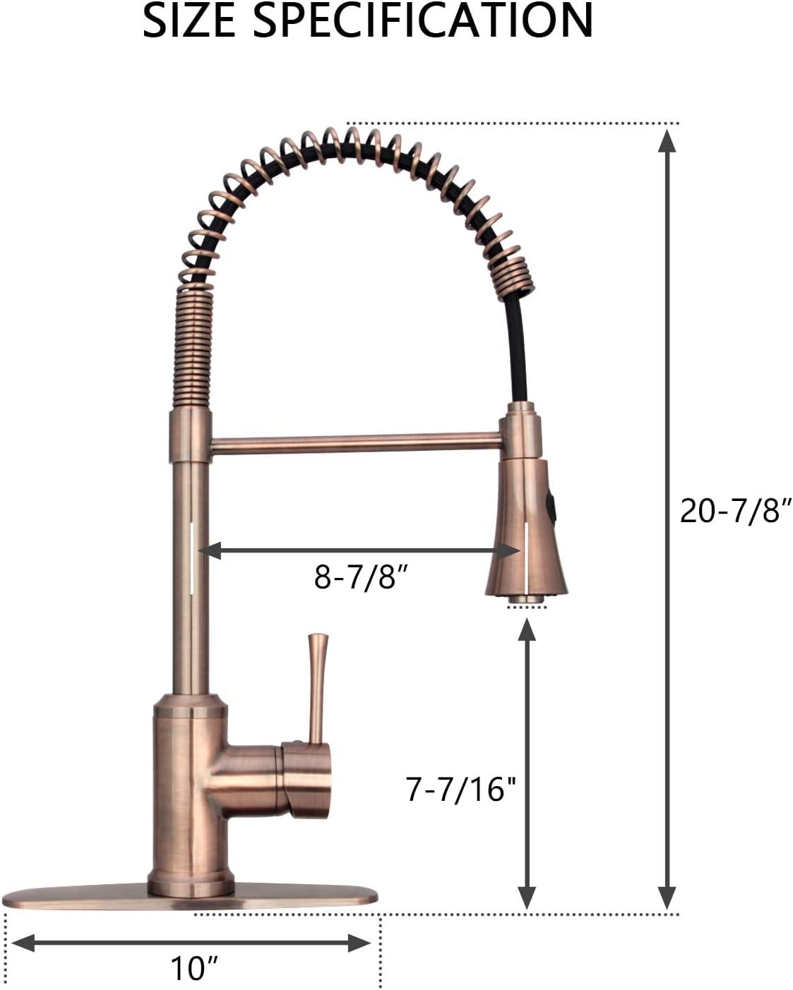 Pull Down Single Handle Kitchen Faucet