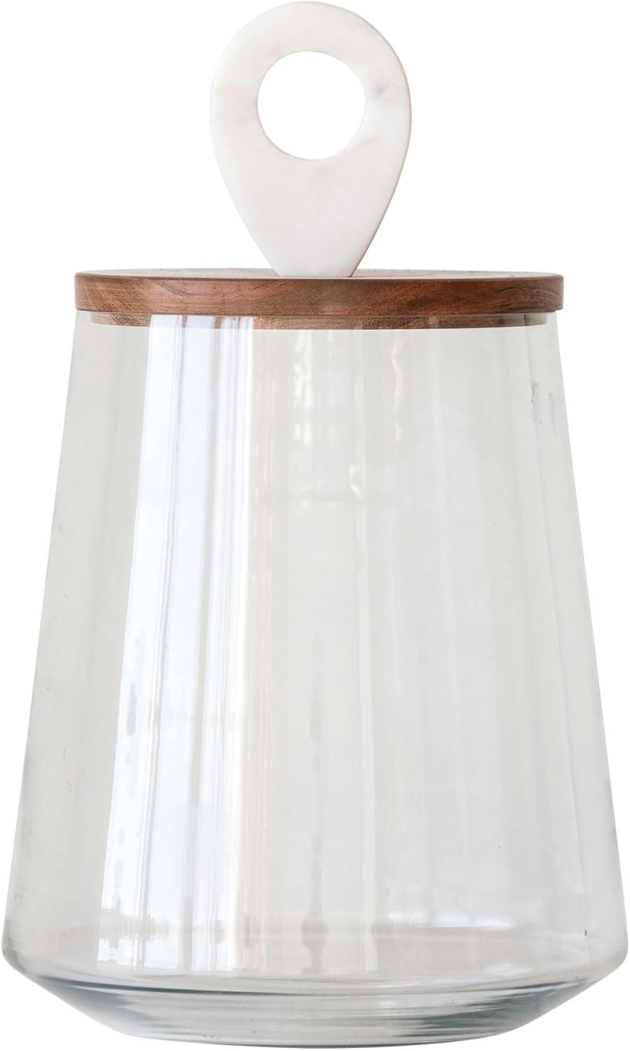 Sprinkle & Bloom Clear Glass Food Storage Jar
