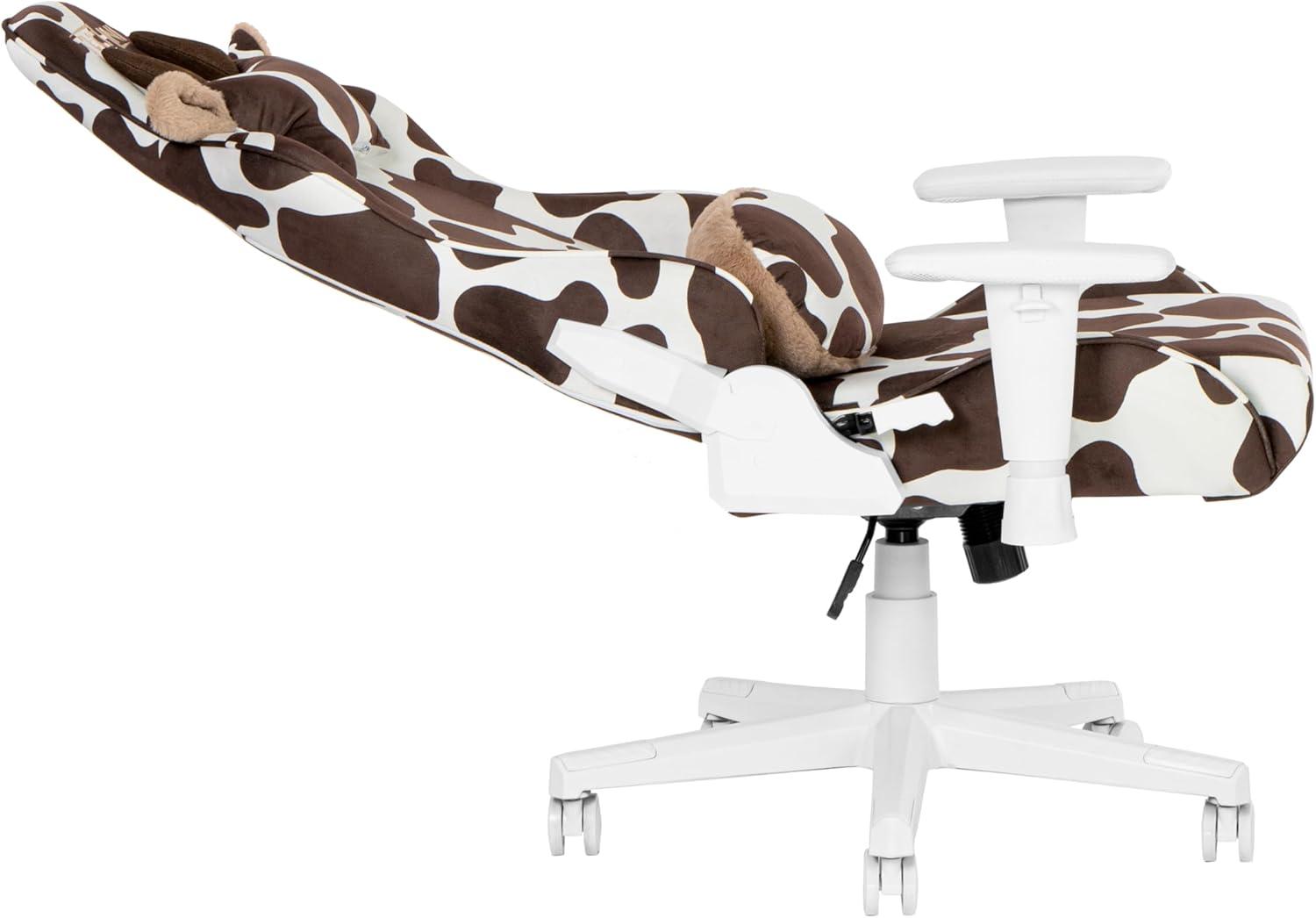 Inbox Zero Inbox Zero TS85 Brown COW Series Gaming Chair