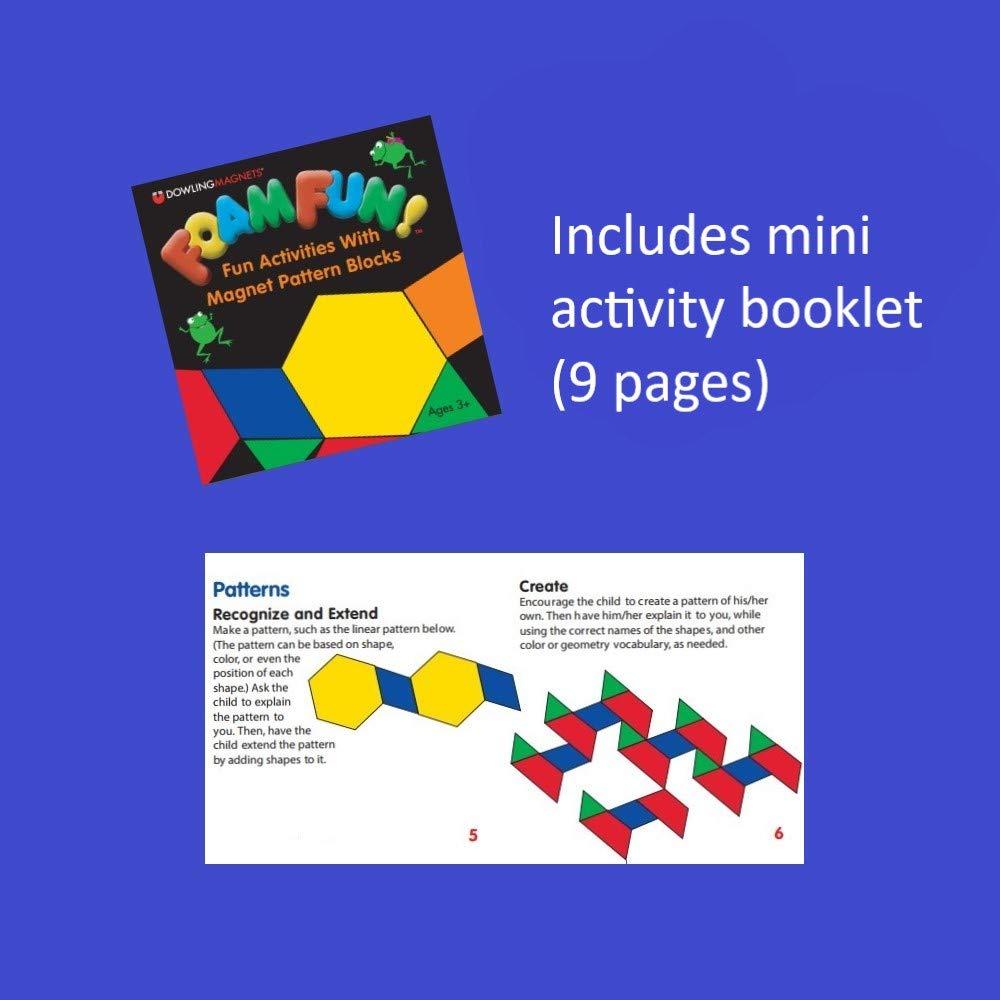 Dowling Magnets Foam Fun Magnets Pattern Blocks