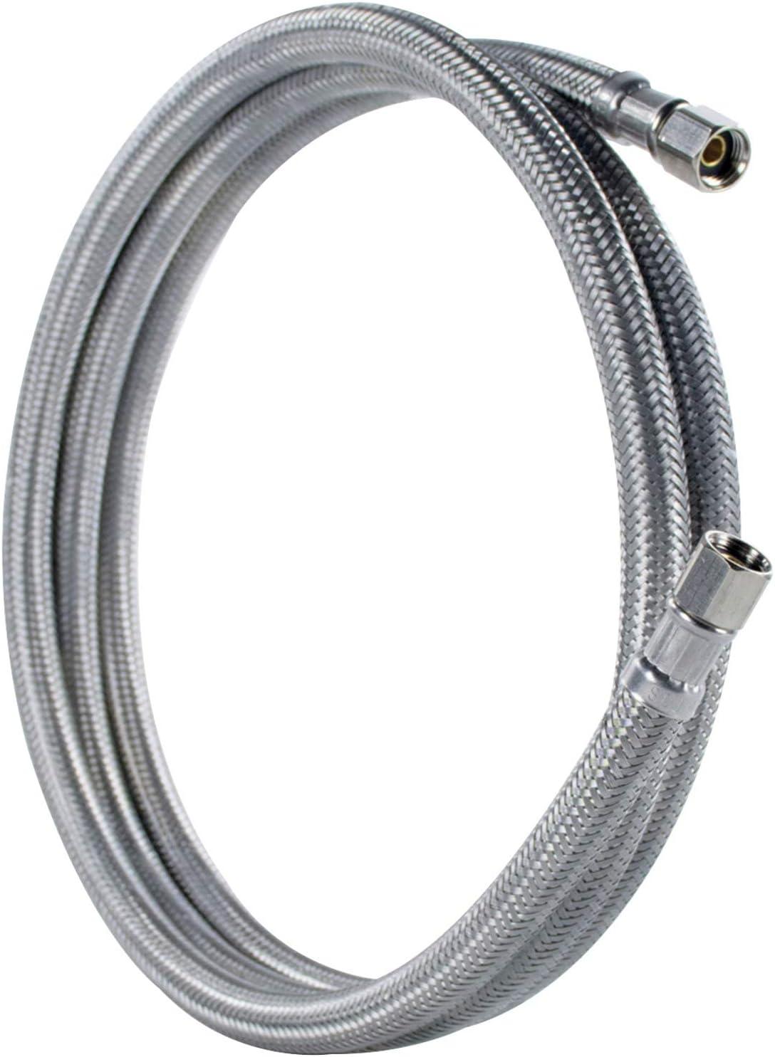 Certified Appliance Accessories IM48SS Braided Stainless Steel Ice Maker Connector, 4Ft