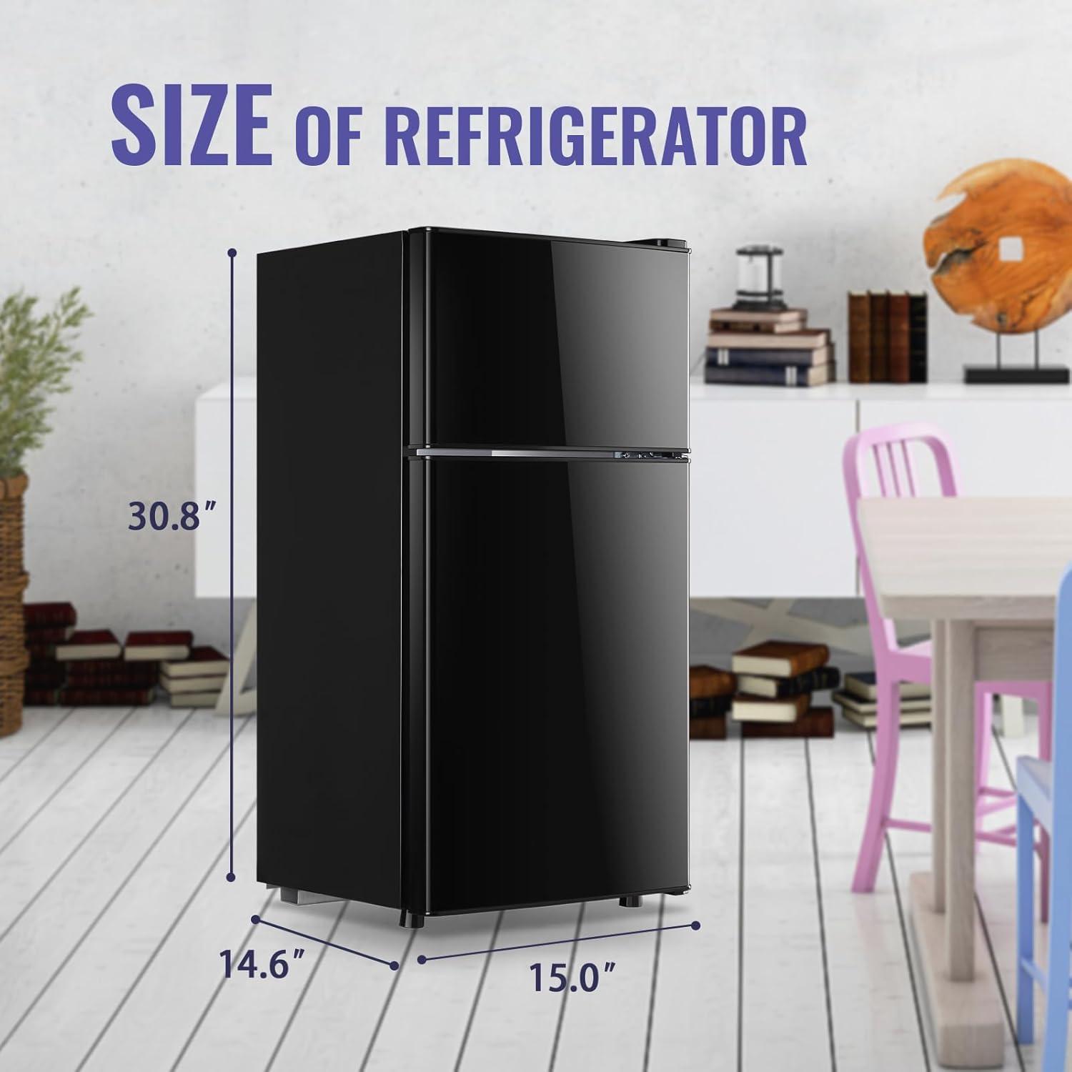 DEMULLER DEMULLER Arcticfresh Storage Suite 2.4 Cubic Feet Freestanding Mini Fridge with Freezer