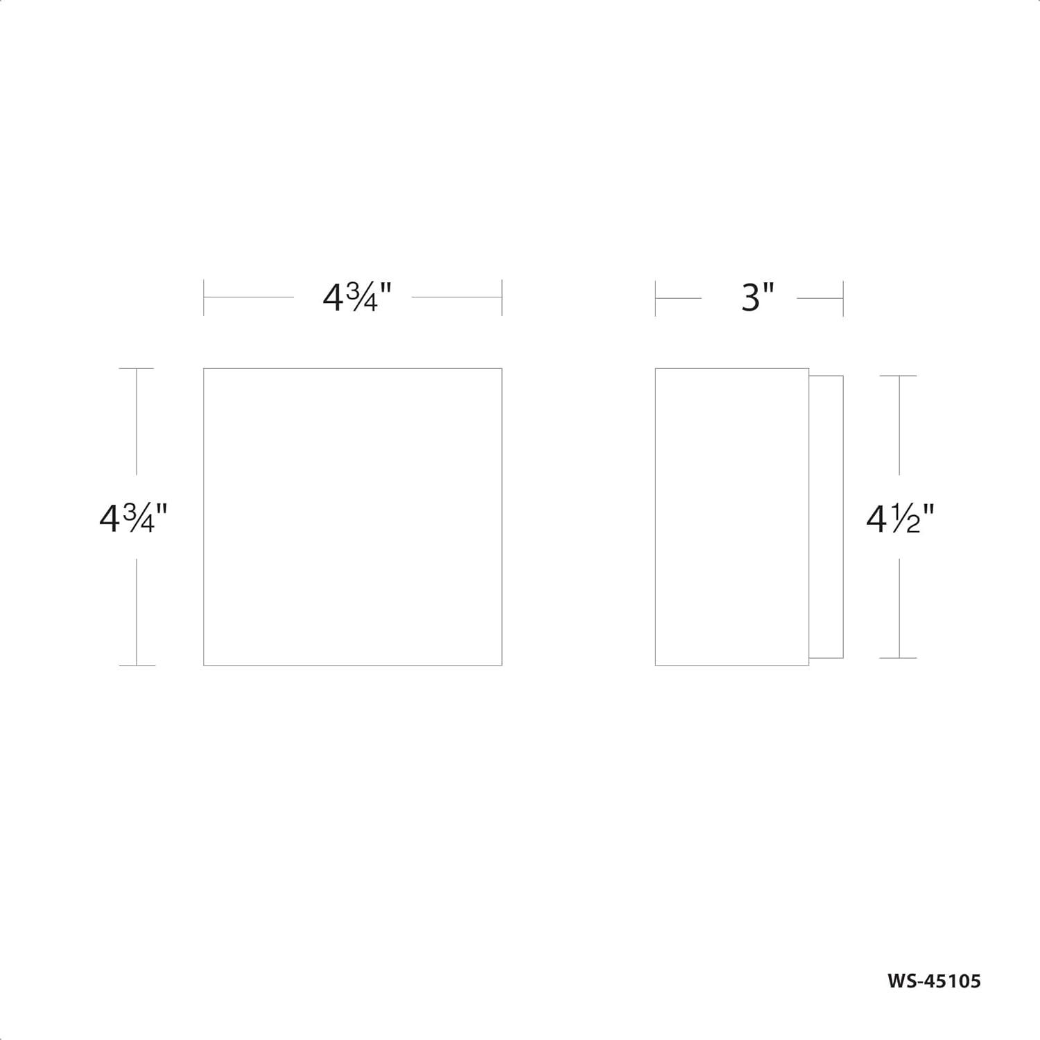 Aluminum LED Flush Mounted Sconce