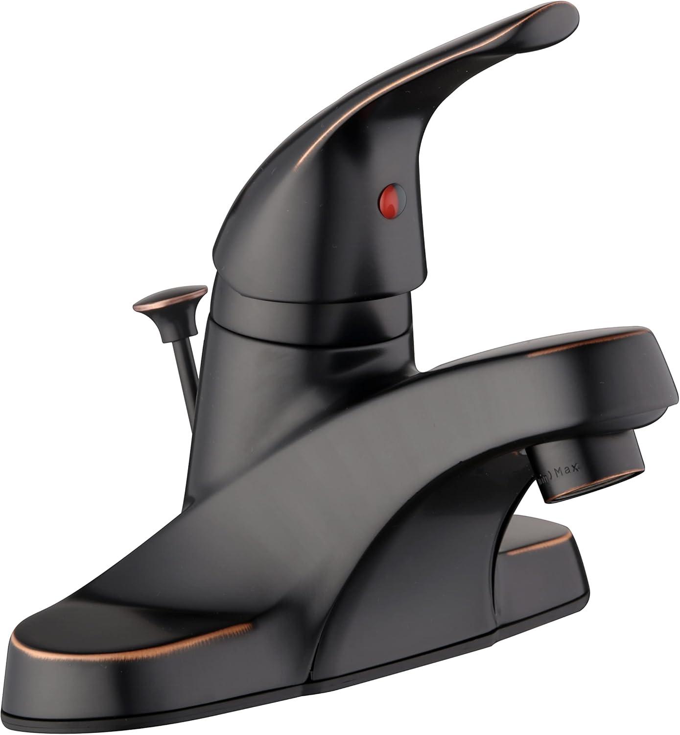 Middleton 4 in. Centerset 1-Handle Bathroom Faucet in Satin Nickel