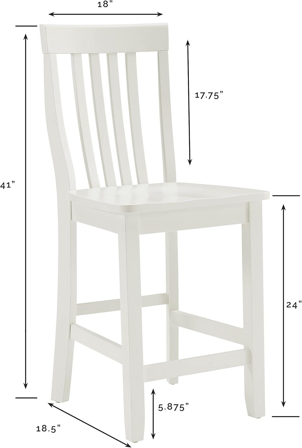 Set of 2 24" School House Counter Height Barstools - Crosley