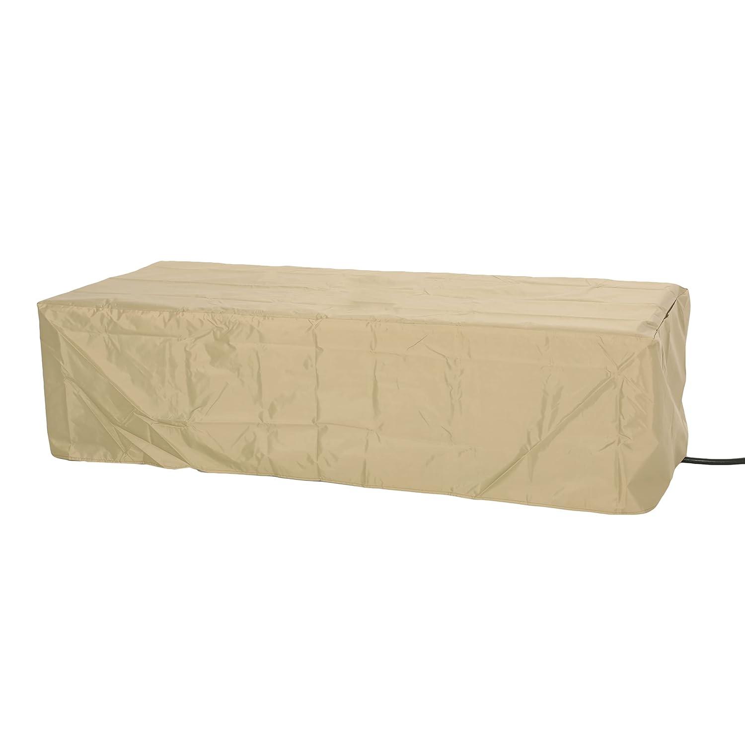 Wellington Outdoor 50000 BTU Rectangular Fire Pit with Tank Holder Brushed Black - Christopher Knight Home