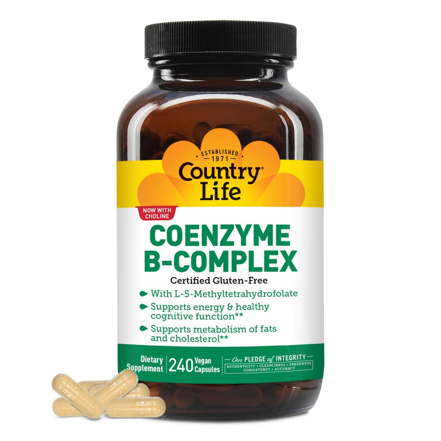Country Life Coenzyme B-Complex, 240 Vegan Capsules