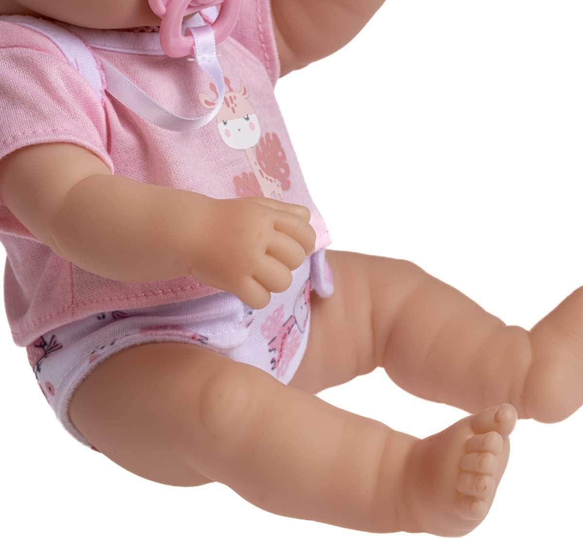 JC Toys - La Newborn Nursery | 7 Piece Doll Gift Set | 12" Life-Like Asian Doll with Accessories | Purple | Ages 2+ (18346) Pink Asian