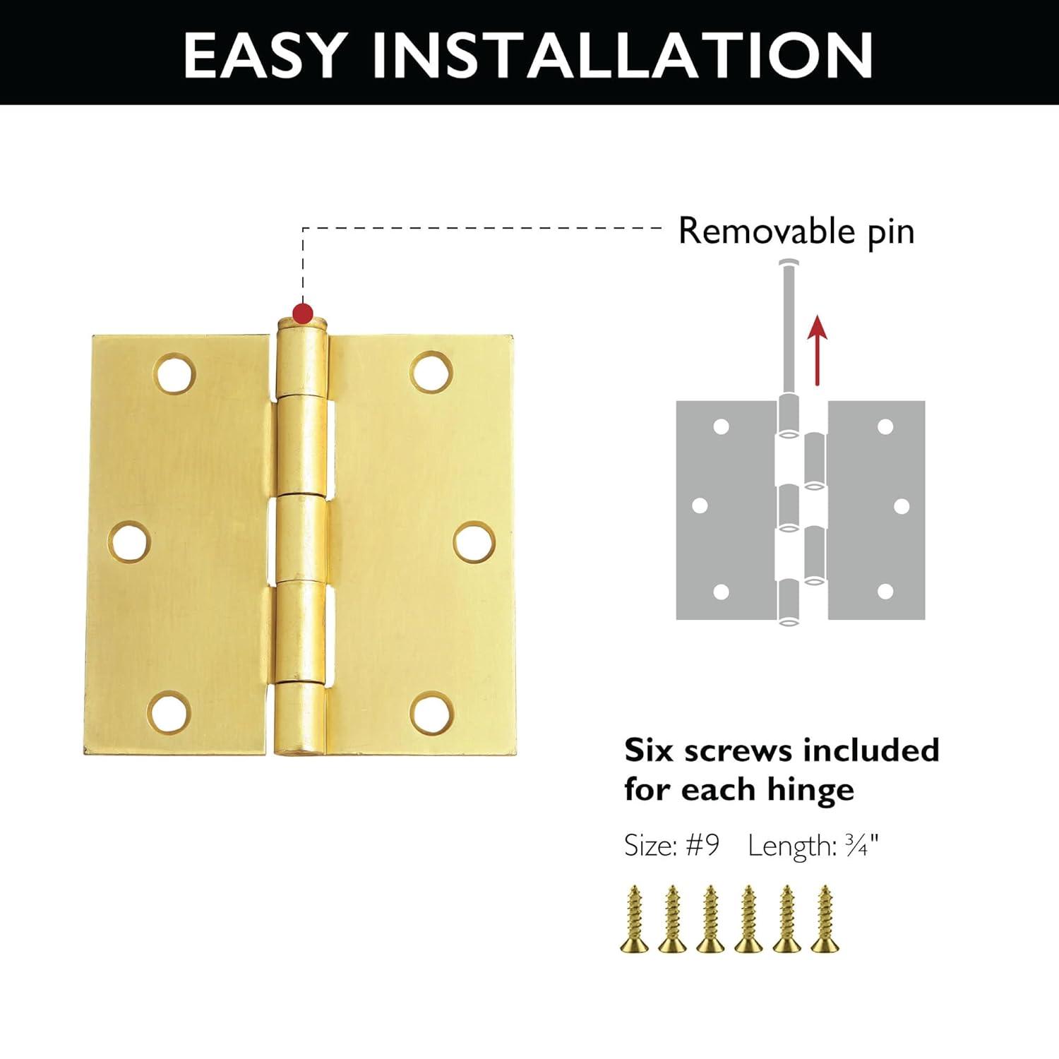 Design House 3-1/2 in. Butt Bearing 10 Door Hinges (Set of 10)