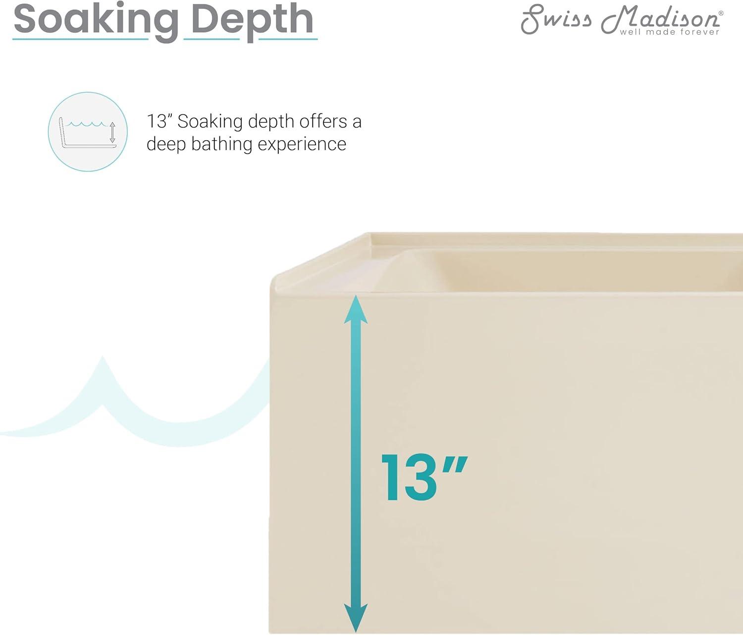 Voltaire 60" x 30" Alcove Bathtub with Apron