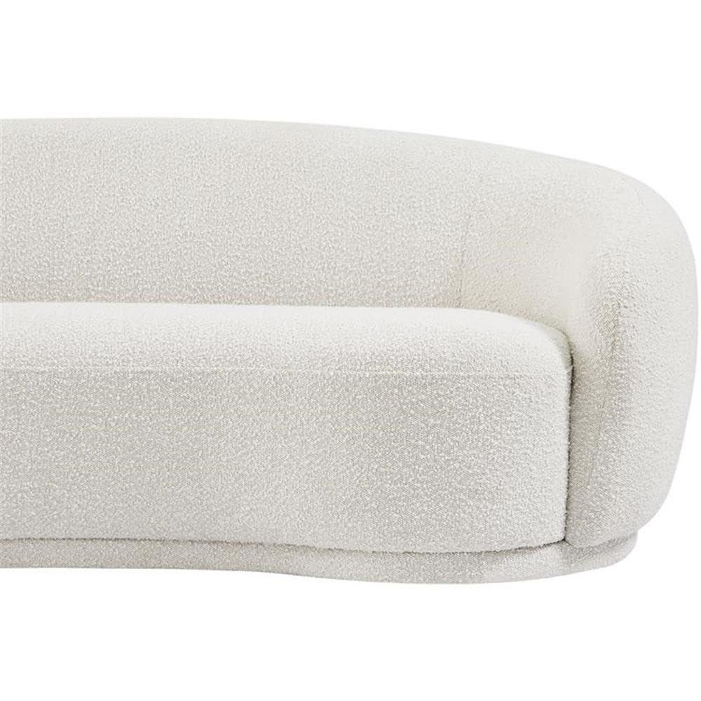 Meridian Furniture Hyde Modern Boucle Loveseat, Cream