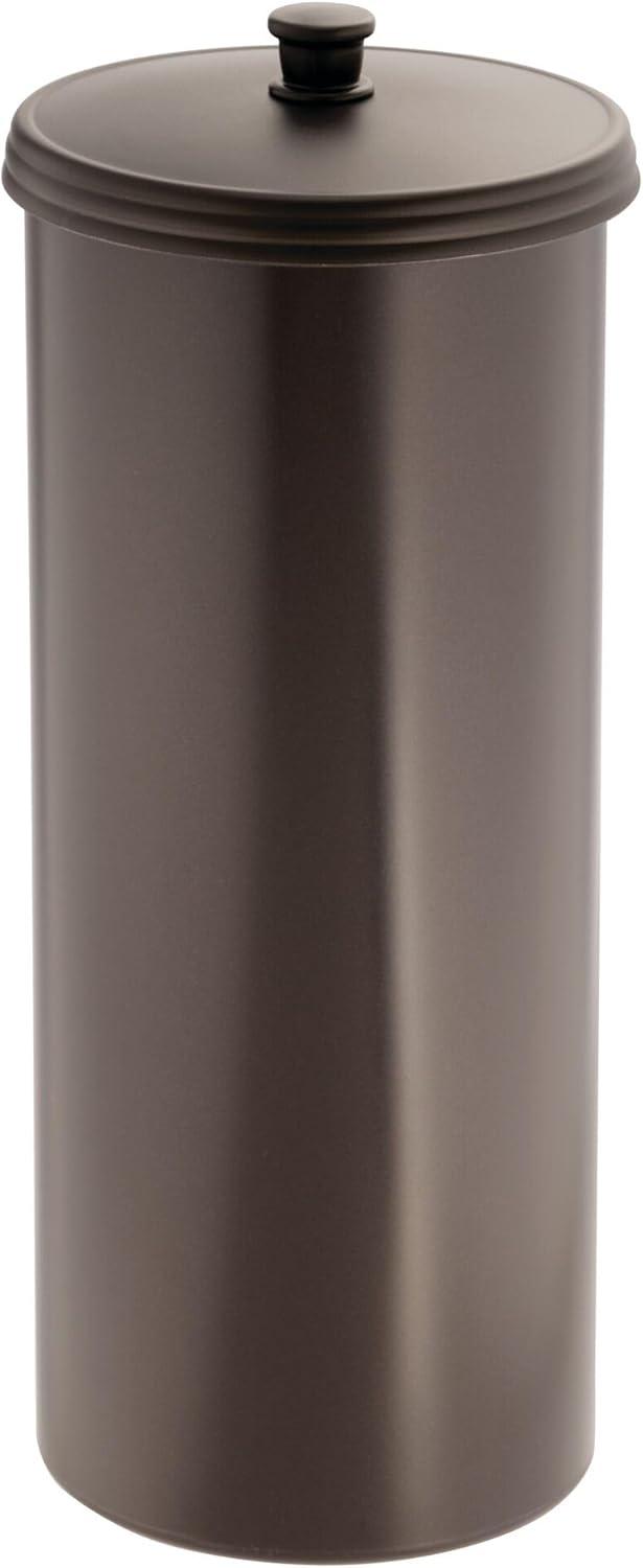 iDesign Plastic Toilet Tissue Holder Stand, The Kent Collection - Hold 3 Rolls of Toilet Paper, 6.5" x 15.5"