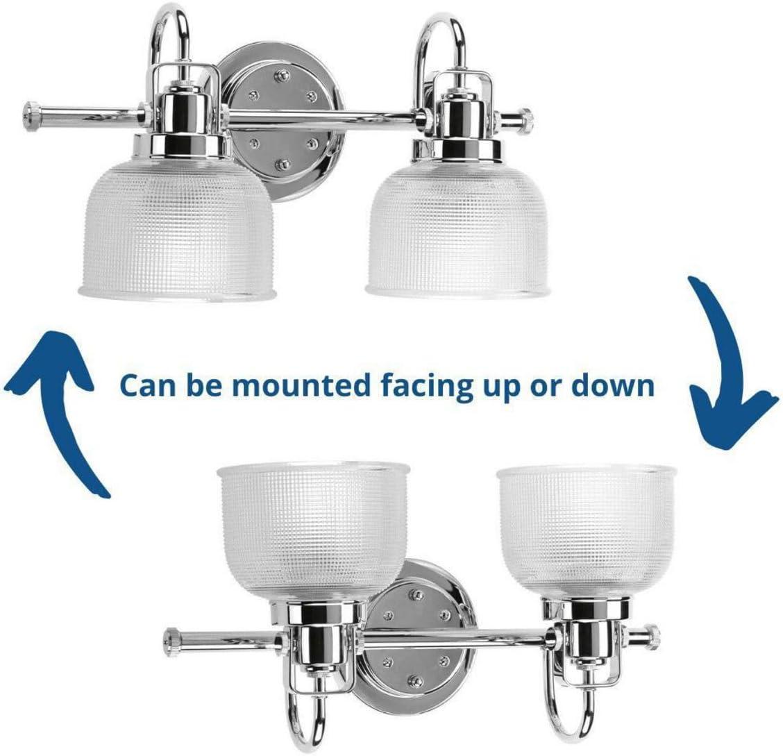 Rosser 2 Light Transparent Dimmable Vanity Light