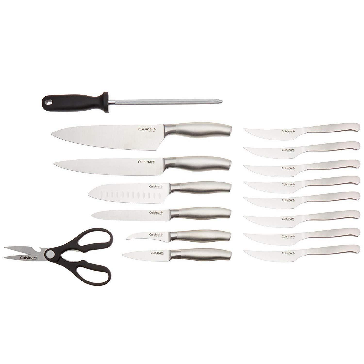 Cuisinart Artiste Collection Stainless Steel 17-Piece Knife Block Set