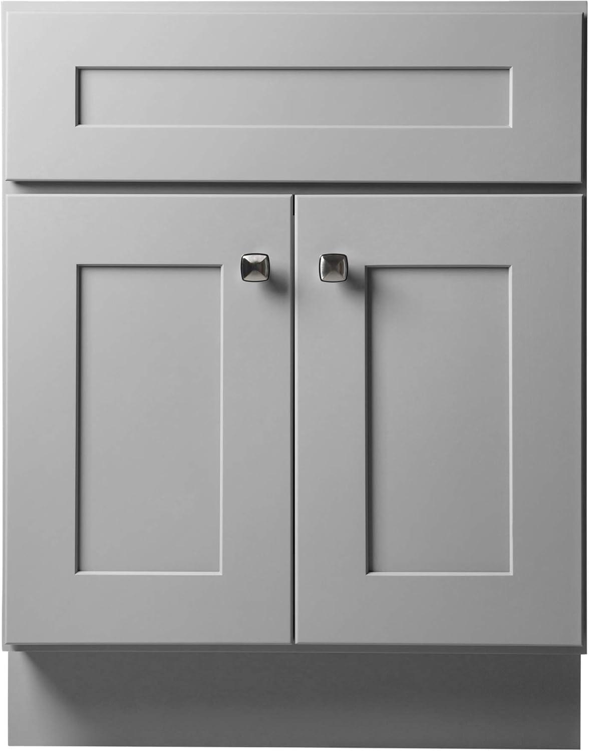 Design House Brookings 24 Inch Bathroom Vanity, Ready to Assemble, Solid Wood, Sherwin Williams – Design House, 587063