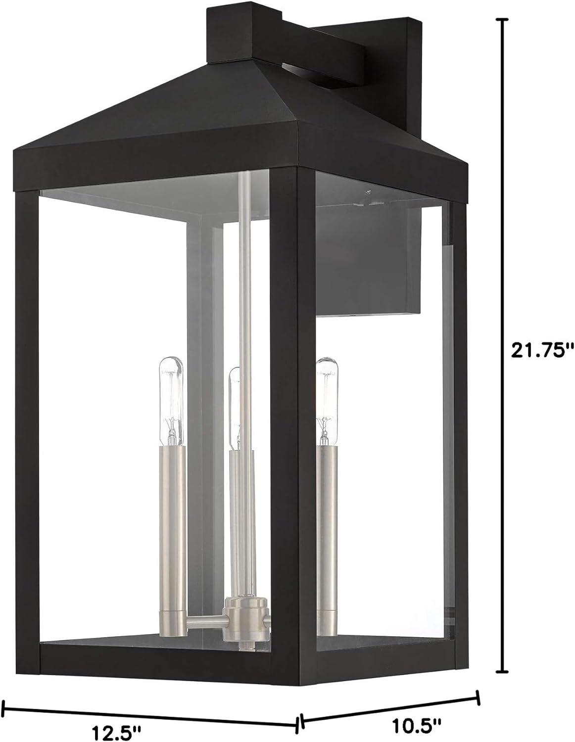 Livex Lighting Nyack 3 - Light Wall Light in  Black