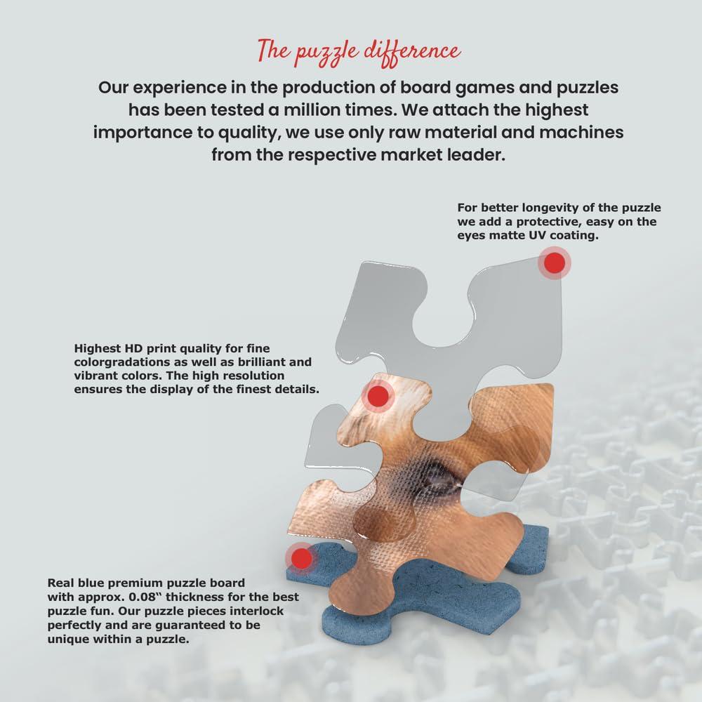 MyPuzzle - Champignons - Mushrooms For All, Vintage Art Poster, Adolphe Millot - Premium 1000 Piece Jigsaw Puzzle for Adults