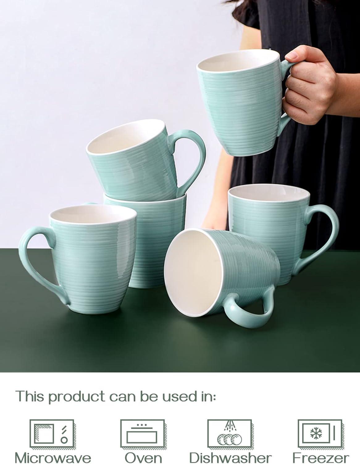 DOWAN DOWAN Ceramic Coffee Mug (Set of 6)