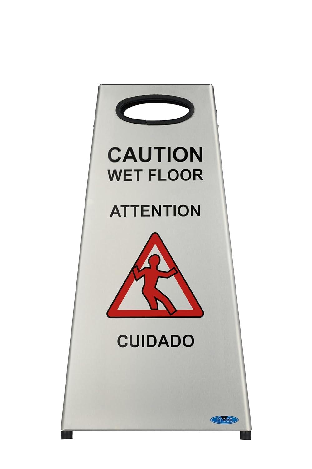 Stainless Steel Wet Floor Sign