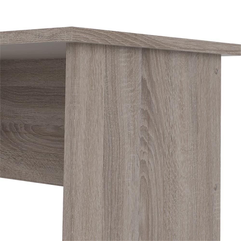 Tvilum Warner 4 Drawer Office Desk with 1 Shelf for Adults, Truffle