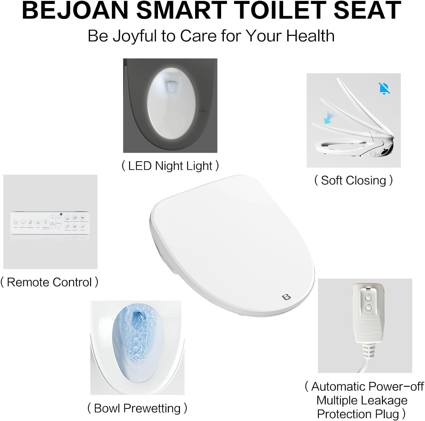Elongated Toilet Seat Bidet
