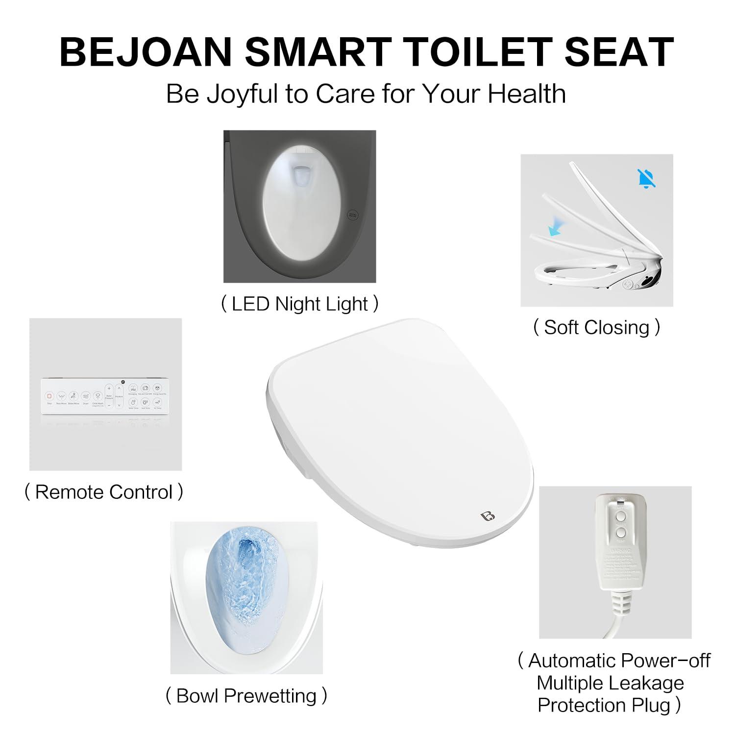 Elongated Toilet Seat Bidet