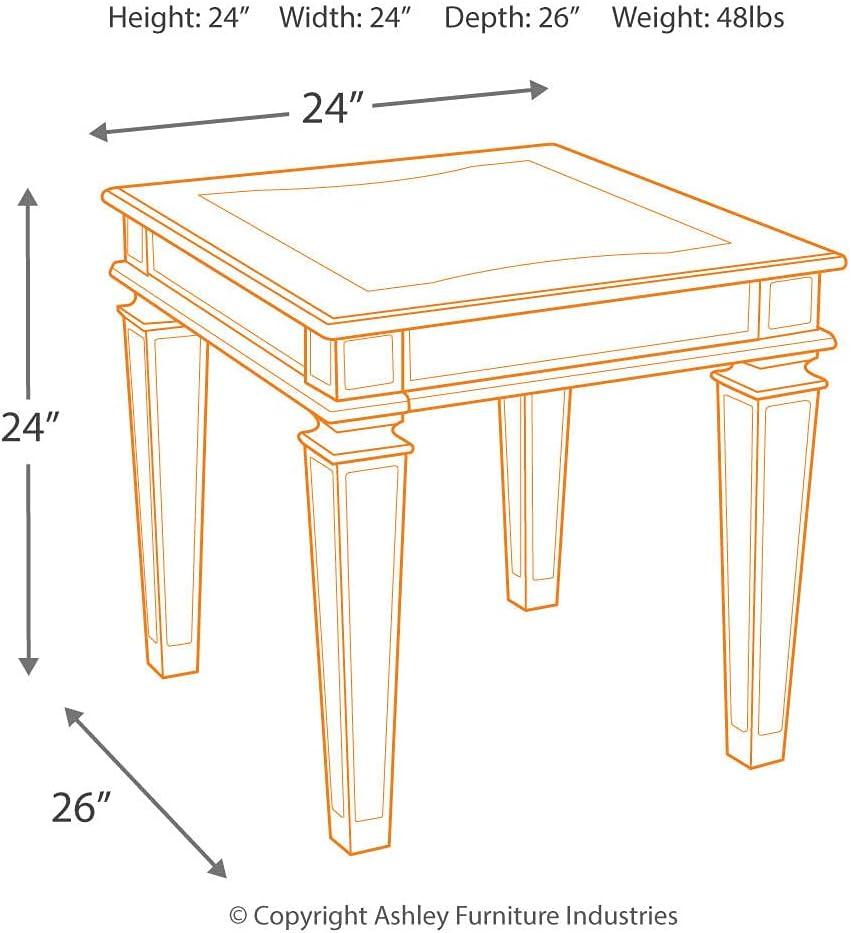 Tessani End Table Silver Finish - Signature Design by Ashley