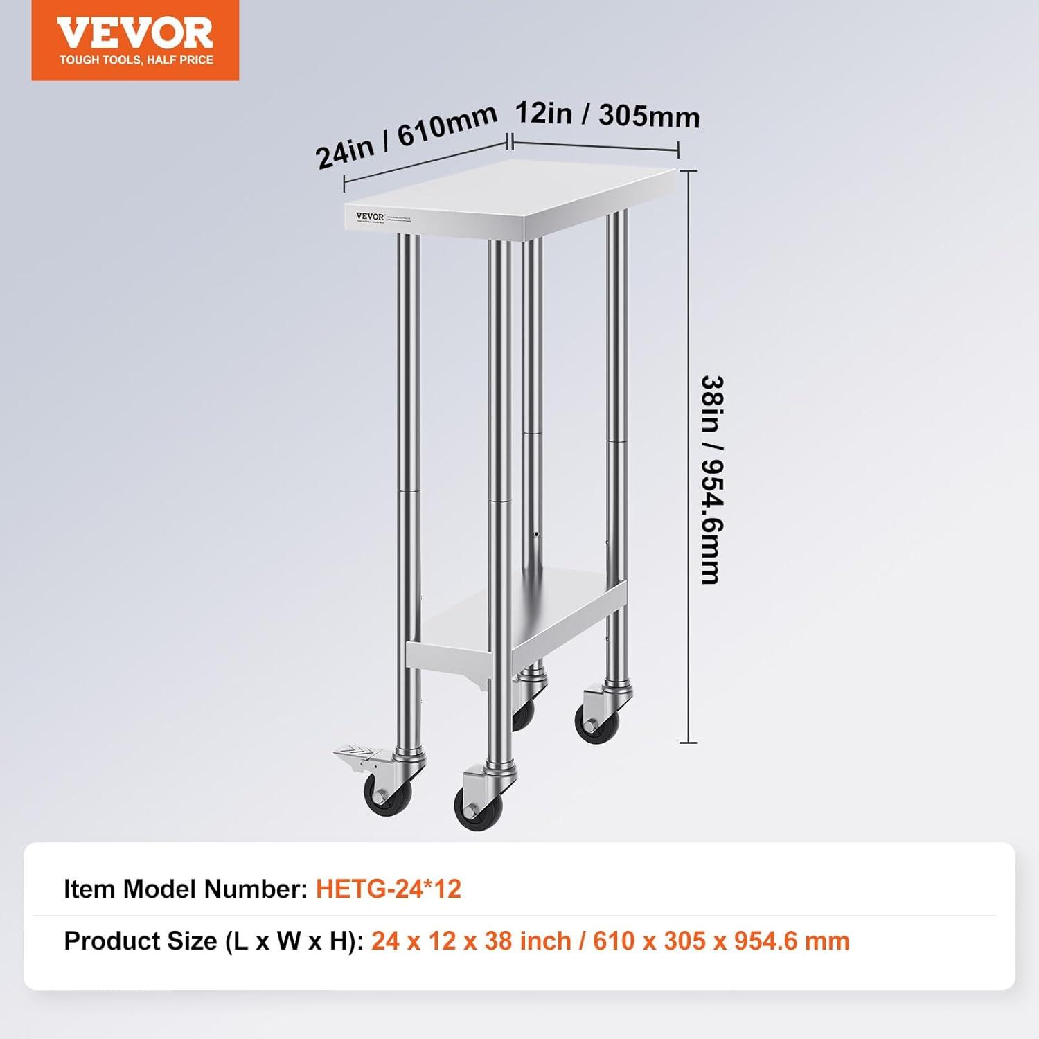 VEVOR Metal Kitchen Cart