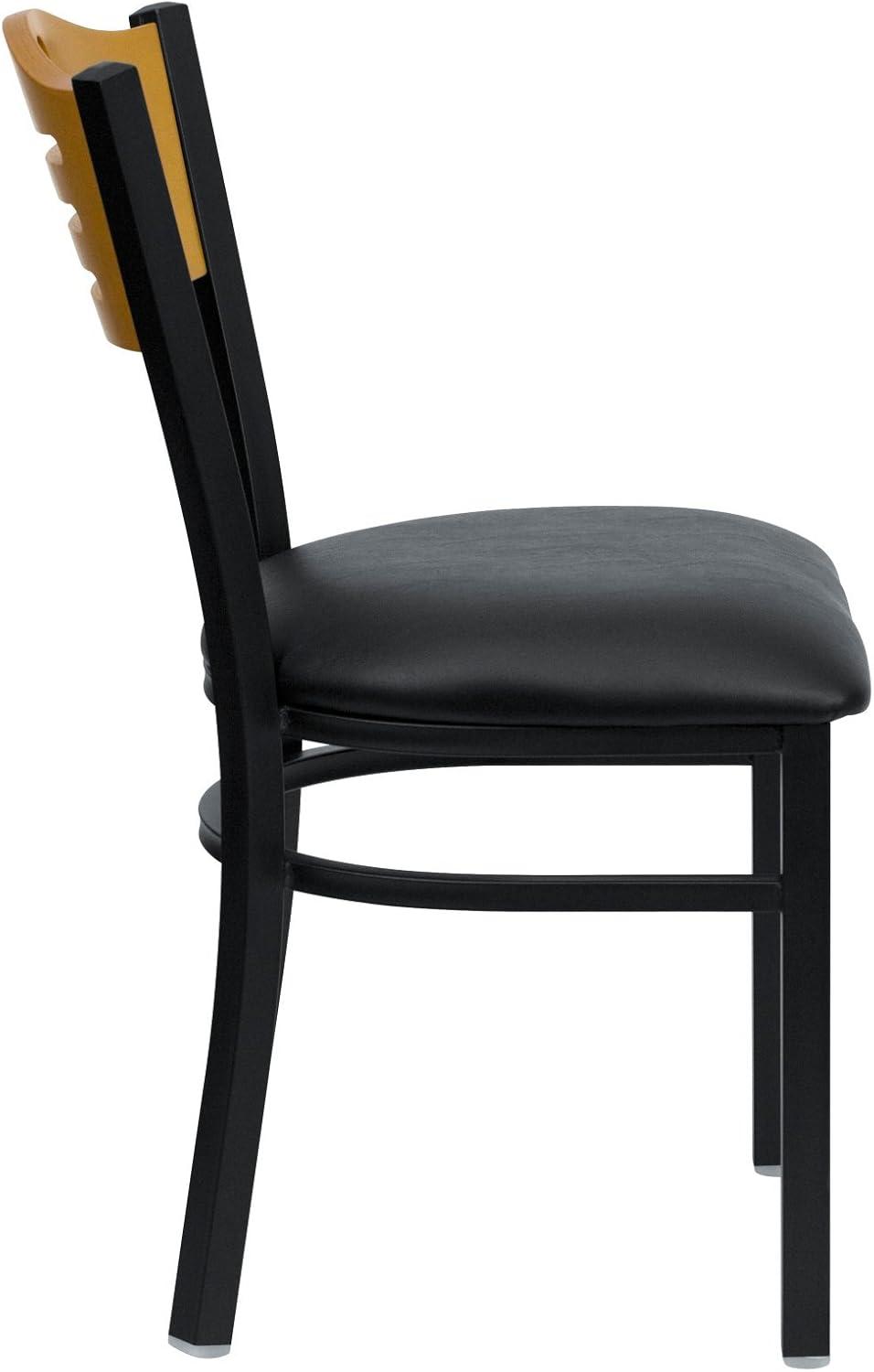 Red Barrel Studio® Slat Back Metal Restaurant Chair