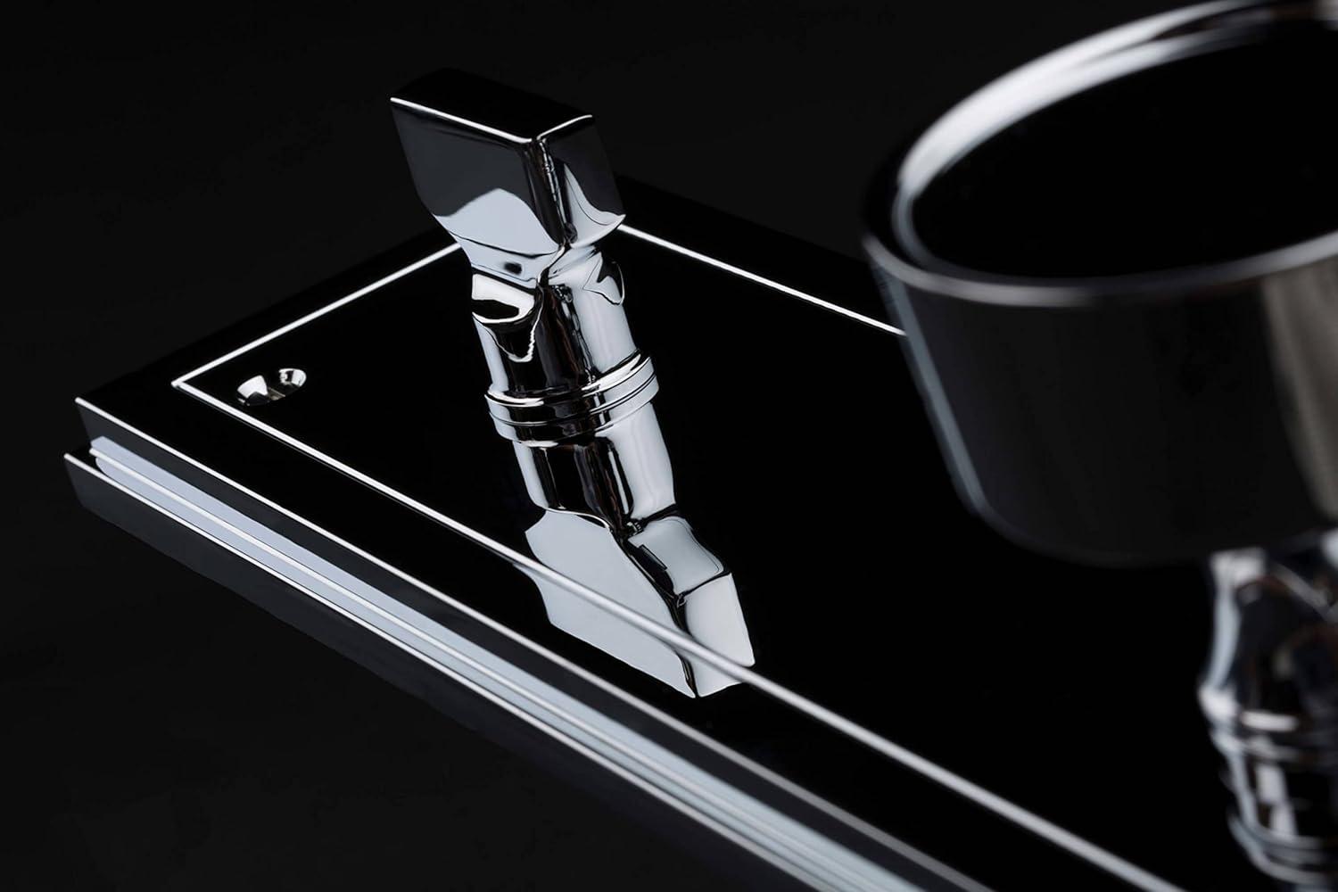 Baldwin 85311.ENTR Hollywood Hills Full Plate Single Cylinder Door Handleset with Interior K008 Knob and Emergency Egress Function - Polished Chrome