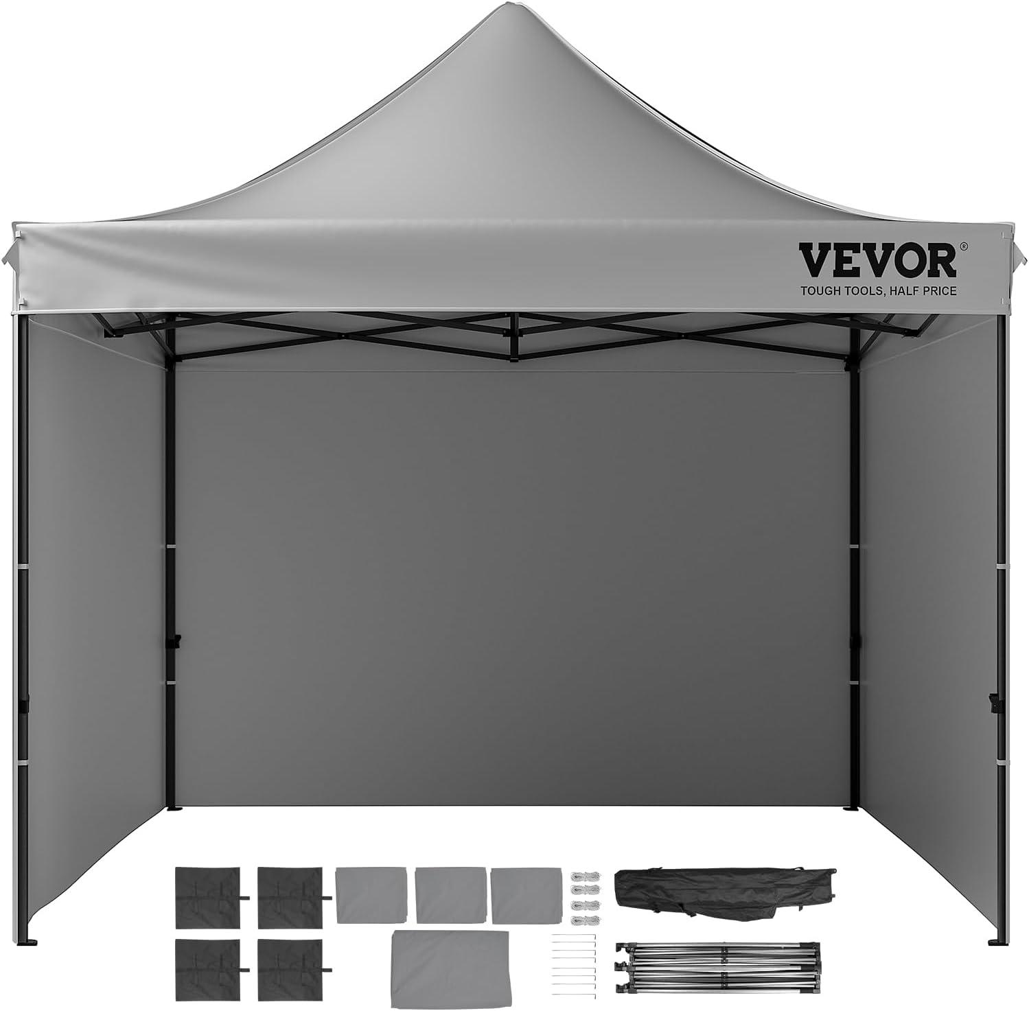 Stellweilan Tessberg 10x10 FT Pop up Canopy with Removable Sidewalls, Instant Canopies