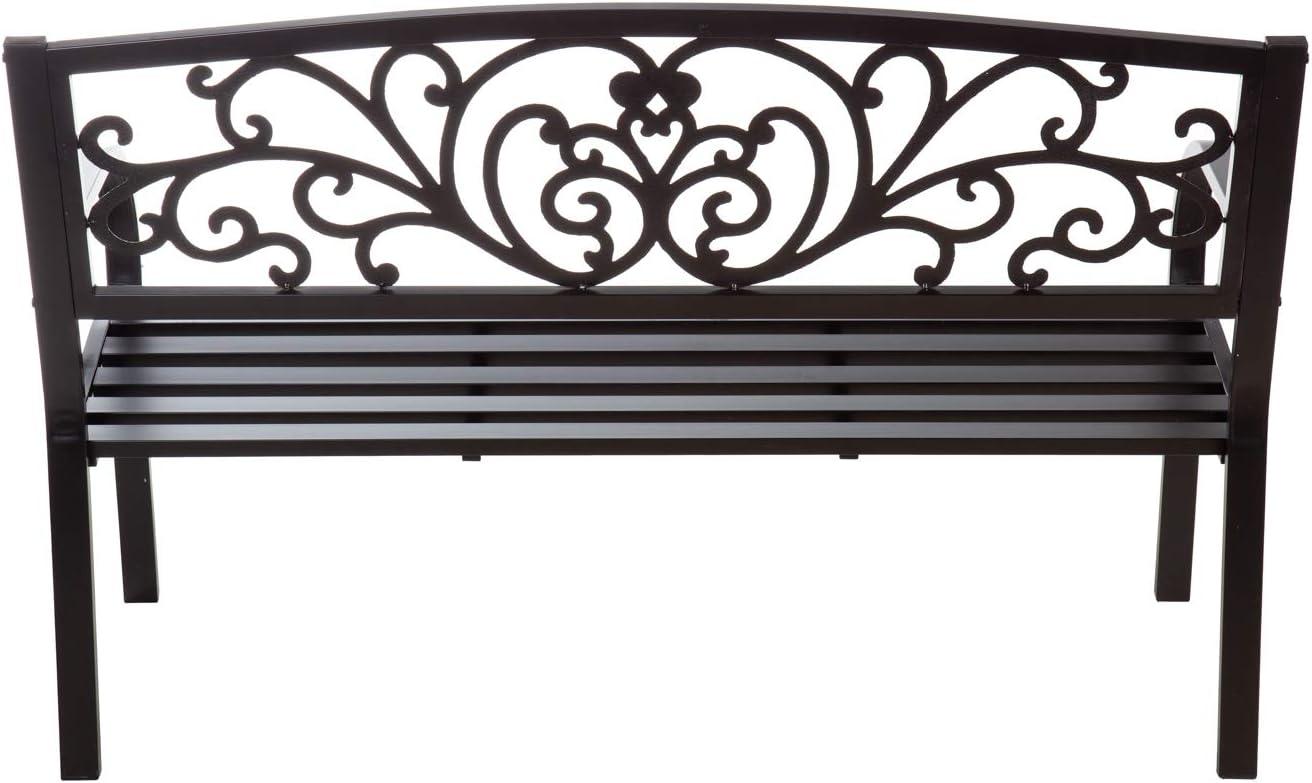 House of Hampton® Blooming Garden Metal Bench