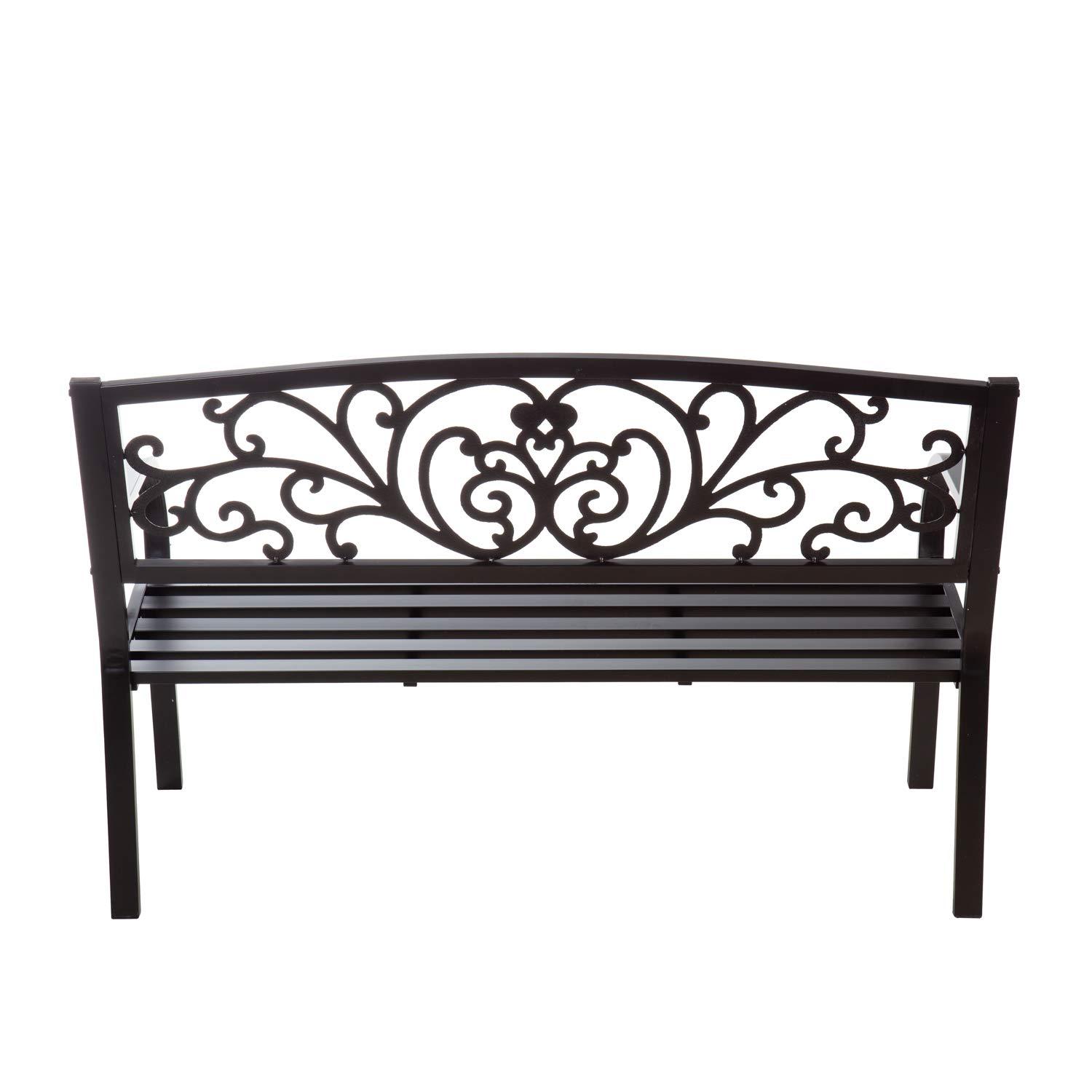 House of Hampton® Blooming Garden Metal Bench